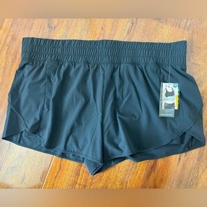 NWT Avia black running shorts with bike liner Plus Size 22 XXXL